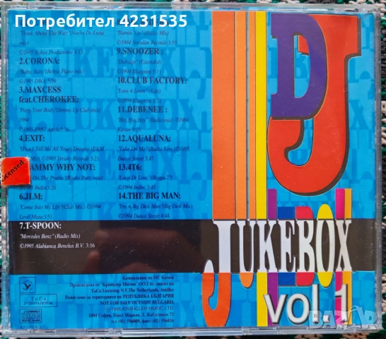 Компакт дискове с Евроденс музика от 90'те. , снимка 6 - CD дискове - 52143161