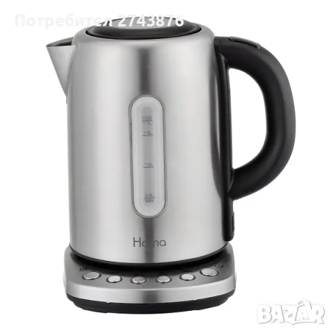 Кана електрическа дигитална HOMA HK-8787D, Инокс, 1.7л., 2200W, снимка 1