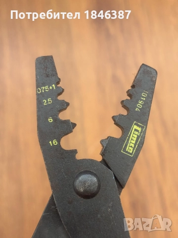 Кримпващи клещи Cimco Germany, снимка 3 - Клещи - 51843520