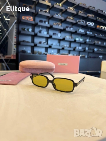 очила с черен обикновен калъф и ув защита miu miu , снимка 3 - Слънчеви и диоптрични очила - 53461309