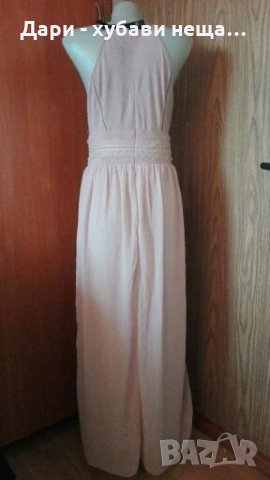 Дълга рокля в цвят пепел от рози👗🌹🌸S/M,M👗🌹🌸арт.2023, снимка 4 - Рокли - 33449844