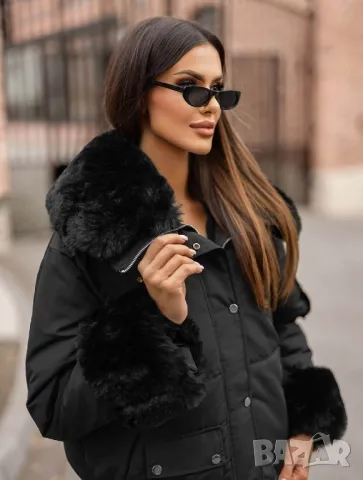 Уникално зимно яке с пух , снимка 2 - Якета - 47941731