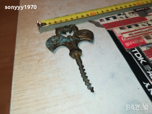 РЕТРО ТИРБУШОН-АНТИКА//ПАТИНА//РЕЛИКВА 0211251429, снимка 15 - Антикварни и старинни предмети - 52263744