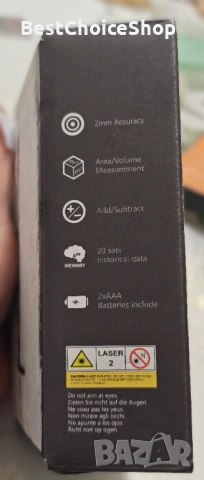 Лазерен далекомер / рулетка 50 м, RockSeed Digital Spirit Nivel, LCD подсветка, снимка 7 - Измервателни инструменти - 53172918