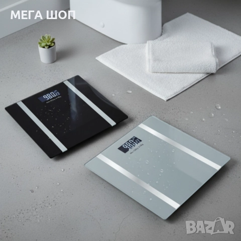 Дигитален кантар за тегло Rosberg R51650I, с Bluetooth, LCD екран, до 180кг