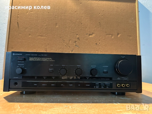 усилвател "HITACHI HA-007"/MOS FET/, снимка 7 - Ресийвъри, усилватели, смесителни пултове - 53257884