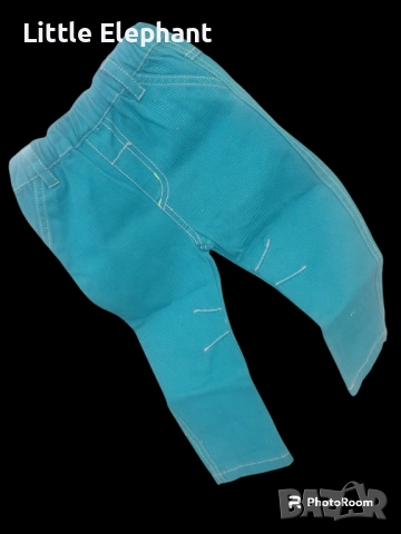 Панталон тъмна мента за момченце на 9-12 мес,Англия/нов