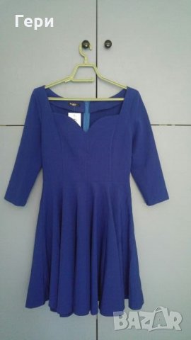 Прекрасна нова кралско синя рокля на Foggy, снимка 1 - Рокли - 26465284