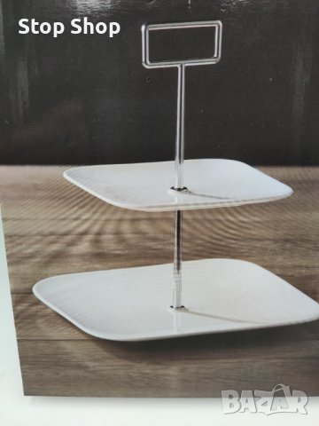Порцеланова етажерка поднос за сладки , снимка 2 - Прибори за хранене, готвене и сервиране - 43986499