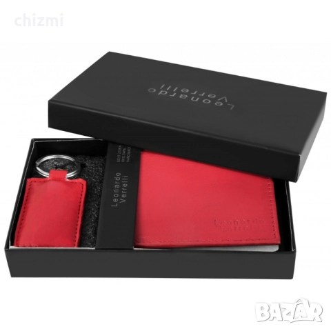 Leonardo Verrelli Подаръчни комплекти с чантички и портфейли, снимка 7 - Подаръци за мъже - 52927295