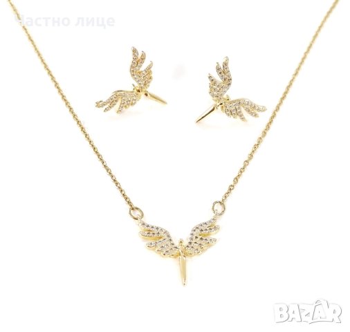 Колие и обеци от медицинска стомана , снимка 1