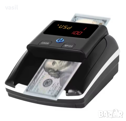 Банкнотоброяч с ДЕТЕКЦИЯ НА ФАЛШИВИ ПАРИ – USD / EUR, снимка 3 - Друга електроника - 52946229