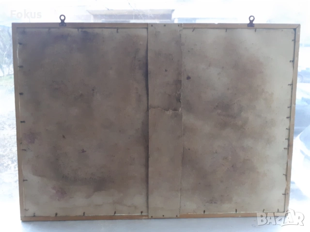 Уникален голям военен плакат картина с рамка Соц лозунги, снимка 7 - Антикварни и старинни предмети - 53395267