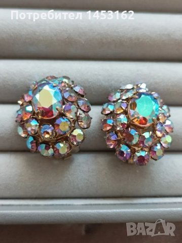 Старинни обеци на клипс 