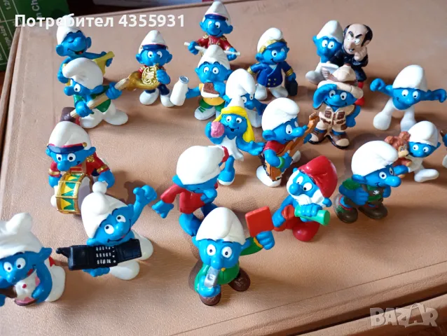 стара колекция смърфове смърфовете от 1985 до 2000 година , снимка 10 - Антикварни и старинни предмети - 50052208