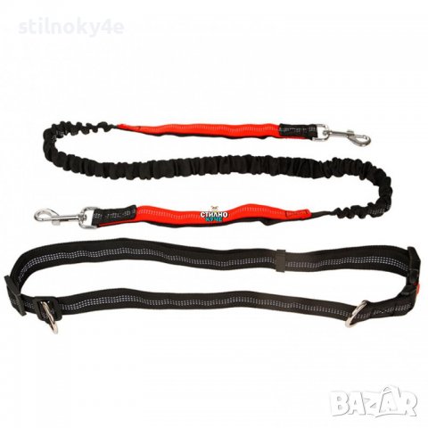 Джогинг колан за куче Колан за джокинг за куче с повод Комплект за бягане за куче Кучешки колан, снимка 5 - За кучета - 36766908