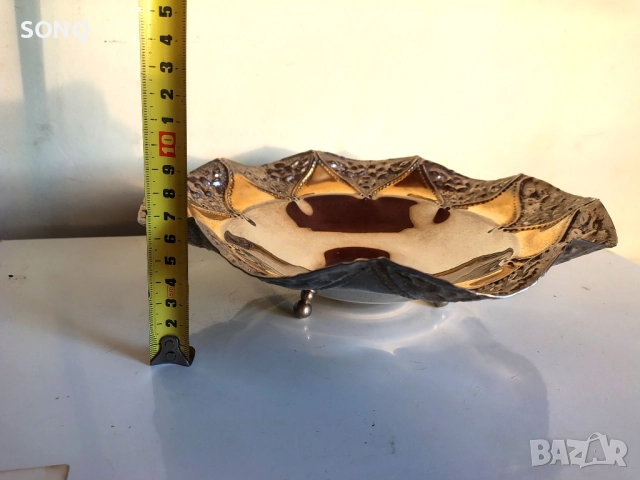 Прекрасна Позлатена Фруктиера 24К, снимка 7 - Антикварни и старинни предмети - 52923741