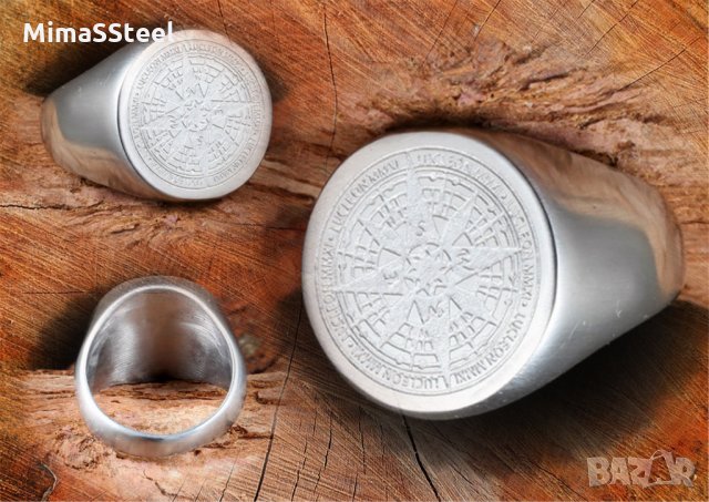 Мъжки стоманени пръстени Stainless Steel 316L ( стомана ), снимка 3 - Пръстени - 27631011