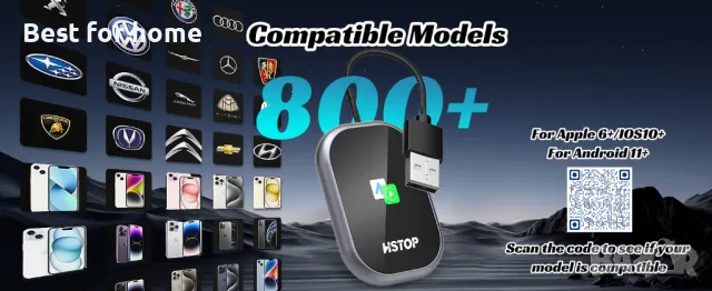 Безжичен адаптер Carplay и Android, снимка 10 - Аксесоари и консумативи - 49116456