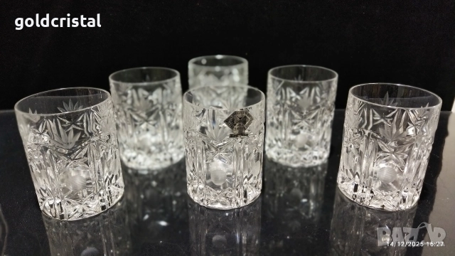 кристални чаши , снимка 2 - Антикварни и старинни предмети - 25922270