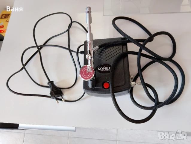 Аерограф Komilfo , снимка 4 - Педикюр и маникюр - 50849346