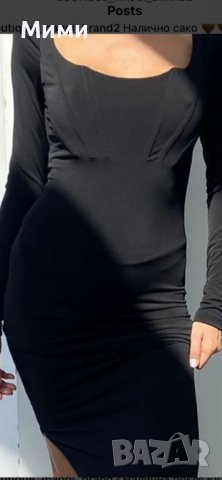 EVIS уникална нова черна рокля, снимка 3 - Рокли - 38497270