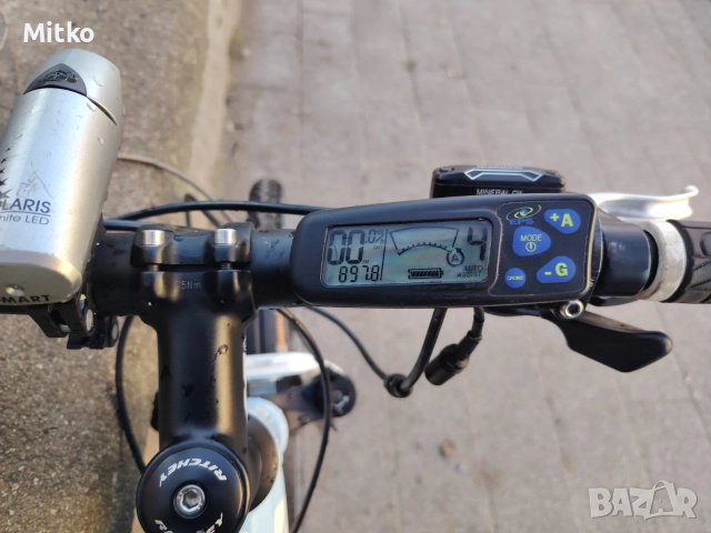 26 цола електрически алуминиев велосипед с 21 скорости хидравлични спирачки палцови команди , снимка 3 - Велосипеди - 52818784