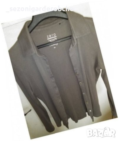 💛👠Дамска пролетна мека риза "ZERO" по тялото със седефени копченца а-ХС,С,М,Л👠💛, снимка 1