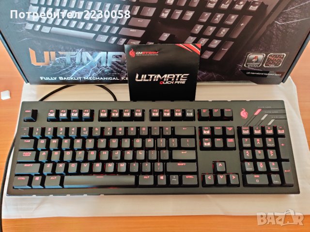 Геймърска механична клавиатура CM Storm QuickFire Ultimate – Cherry MX Brown суич, снимка 9 - Клавиатури и мишки - 35055079