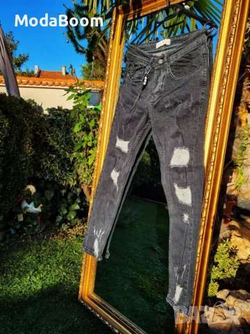 Мъжки тъмни дънки с висулка , снимка 2 - Дънки - 37242323