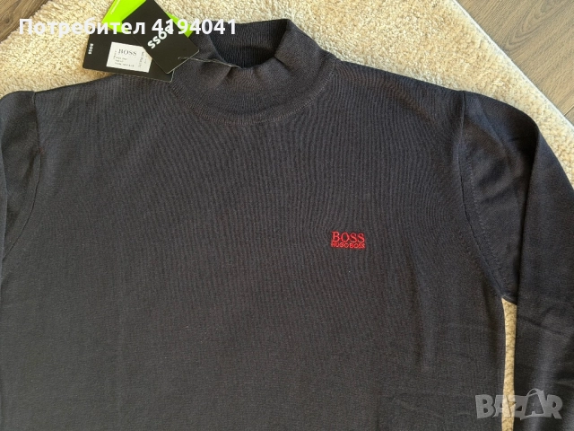 Мъжки пуловер HUGO BOSS, снимка 4 - Пуловери - 52968704