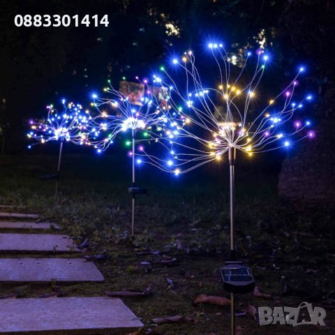 Соларно дърво Многоцветно LED Водоустойчиво, снимка 3 - Соларни лампи - 44106478