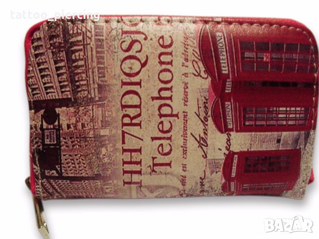 Дамско портмоне с ретро картинки, снимка 1