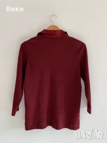 Дамска блуза бордо, снимка 4 - Блузи с дълъг ръкав и пуловери - 26997780