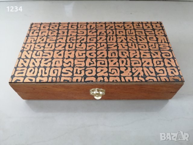 Дървена кутия 21.5 х 11.5 h 5 см. , снимка 1 - Други стоки за дома - 40302873
