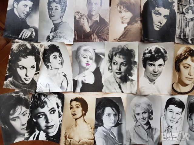 Стари картички на певци и актьори от  60те годинии-50 броя, снимка 8 - Филателия - 35530607