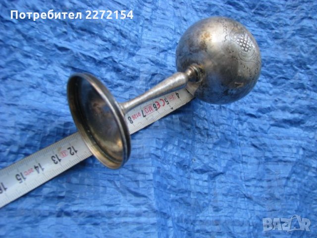 Посребрен поднос с 6 чаши, снимка 6 - Антикварни и старинни предмети - 28527014