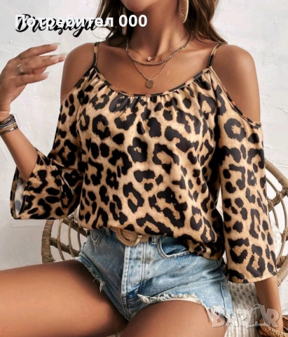 Риза в леопардов принт 