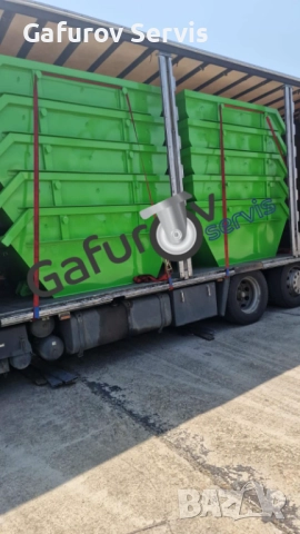 Метален контейнер за строителни отпадъци 5,5 м³ - усилен, стандарт DIN 30720-1, снимка 3 - Друго - 52273535