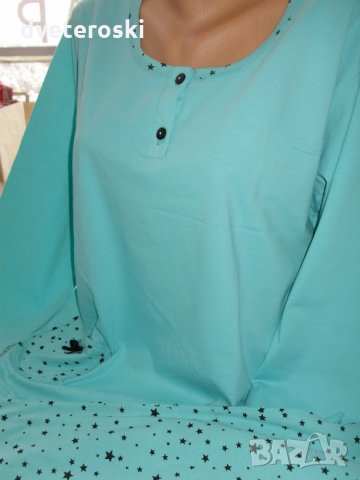 Дамска пижама с дълъг ръкав размер М, снимка 1 - Пижами - 12657776