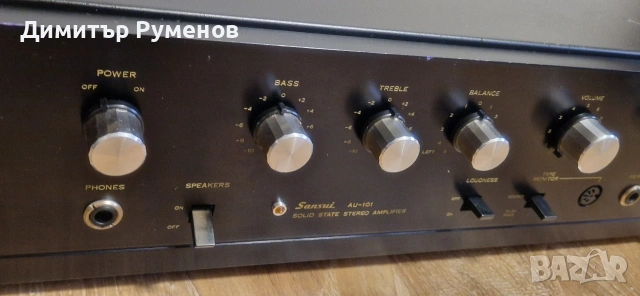 Усилвател Sansui AU-101 Amplifier Vintage, снимка 3 - Ресийвъри, усилватели, смесителни пултове - 53300194
