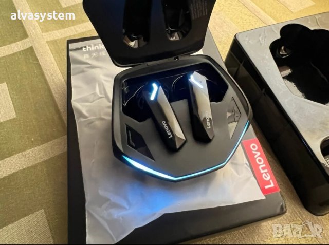 Неразопаковани гейминг Bluetooth V5.3 слушалки Lenovo GM2 Pro, снимка 2 - Безжични слушалки - 38571779