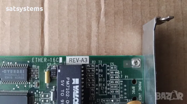 MYSON ETHER-16C REV:A3 16-bit ISA Network Controller Card, снимка 7 - Мрежови адаптери - 49771696
