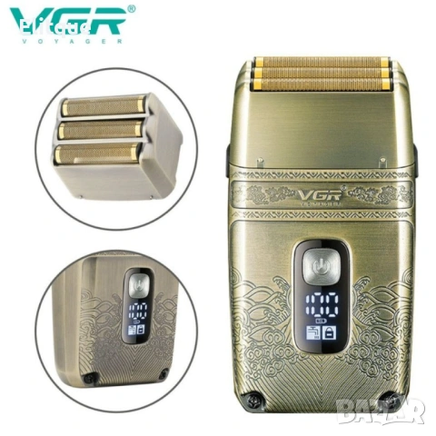 Електрическа самобръсначка с тройна титанова мрежа V-335, снимка 2 - Други стоки за дома - 53127870