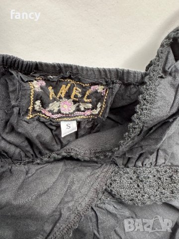 Черен бохо топ с презрамки, снимка 4 - Корсети, бюстиета, топове - 40388303