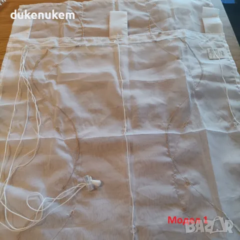 НОВА! Римска щора с халки, полупрозрачно перде с бродерия, снимка 2 - Пердета и завеси - 50020135