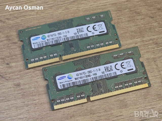Комплект RAM памет Samsung 2×4GB DDR3L SO-DIMM 1600MHz – PC3L-12800S 
