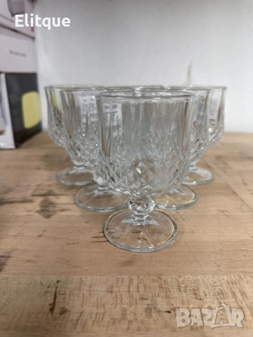 Комплект от 6 бр. чаши за вино със столчета за елегантно сервиране, снимка 5 - Чаши - 53120859