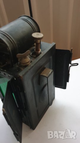 Античен немски Железопътен фенер Osnabruck, снимка 4 - Антикварни и старинни предмети - 42978070