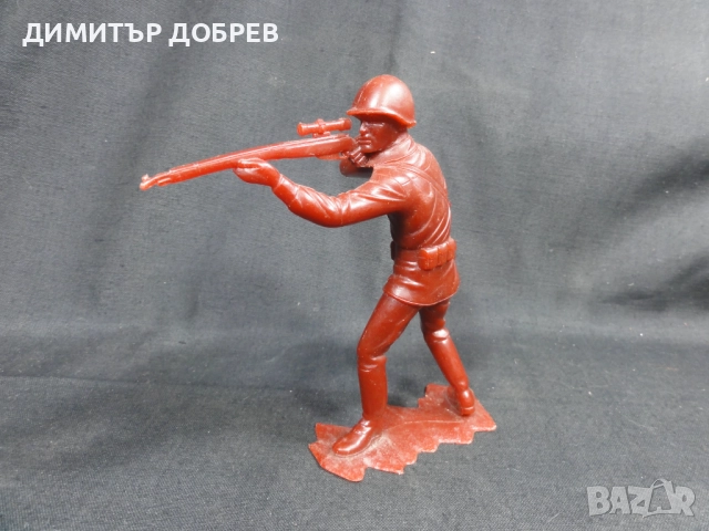 СТАРА РЕТРО СОЦ СССР ПЛАСТМАСОВА ФИГУРКА РУСКИ ВОЙНИК ВСВ, снимка 3 - Колекции - 52712199